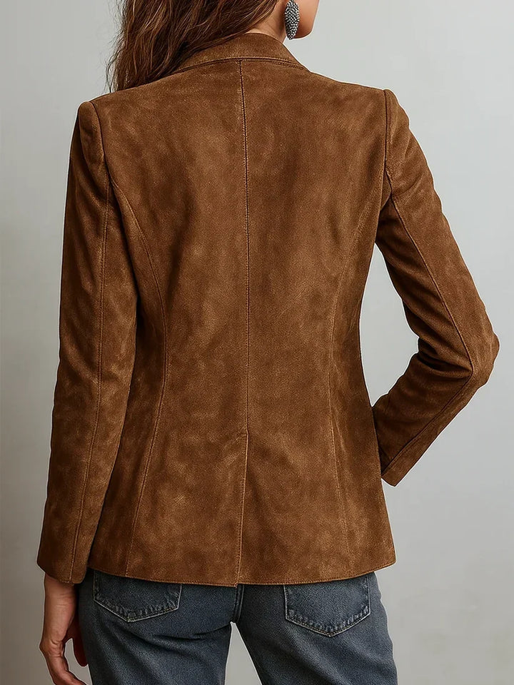 Brown Vintage-Style Blazer