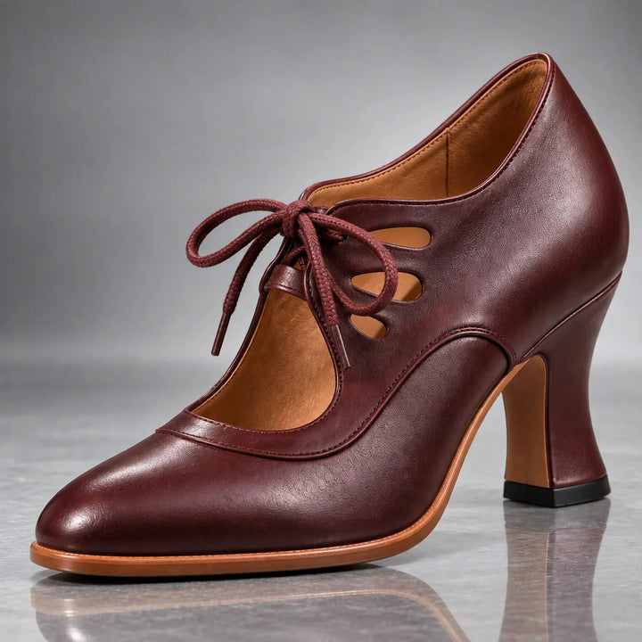 Women's Elegant Lace-Up Heels