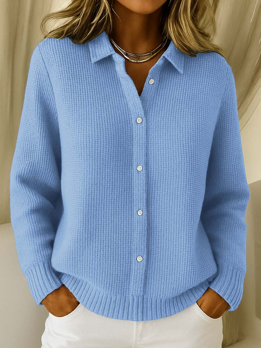 Women's Textured Button-Up Cardigan