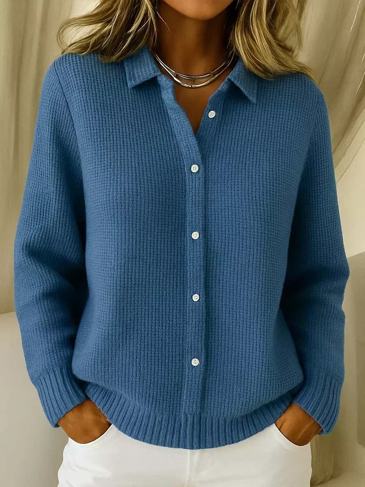 Women's Textured Button-Up Cardigan