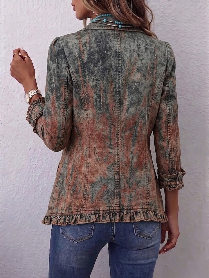 Textured Ombré Jacket with Ruffles – product image 2