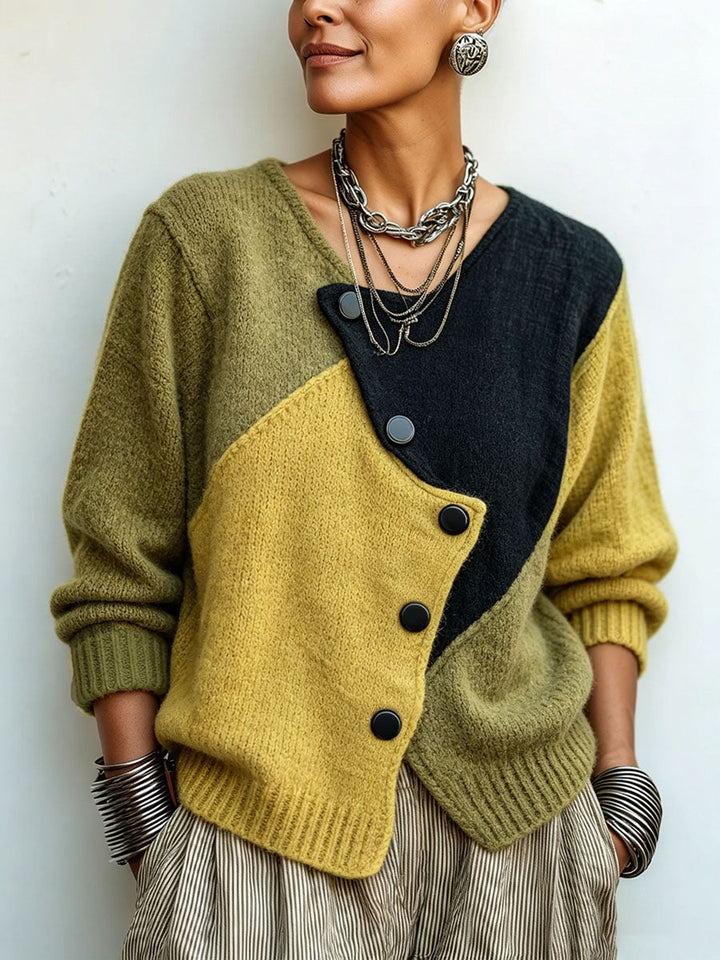 Asymmetric Knit Sweater