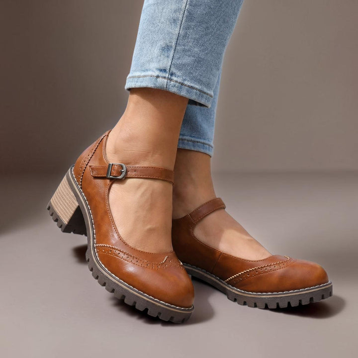 Women's Comfortable Block-Heel Mary Jane Shoes