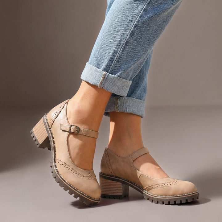 Women's Comfortable Block-Heel Mary Jane Shoes