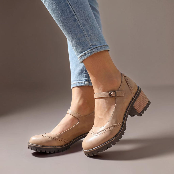 Women's Comfortable Block-Heel Mary Jane Shoes