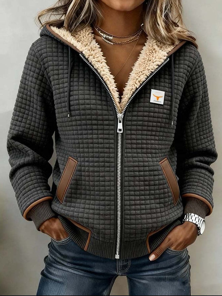Women's Quilted Padded Hooded Jacket