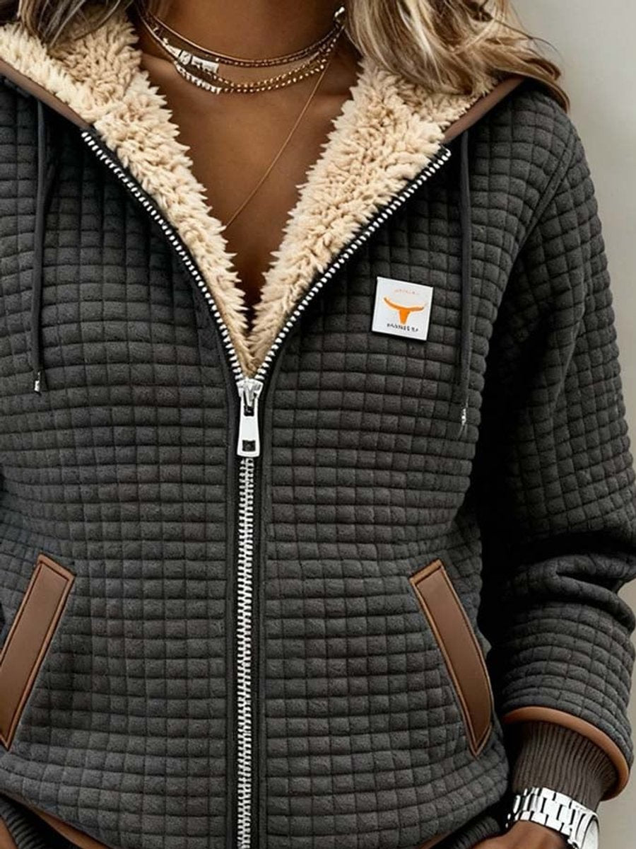 Women's Quilted Padded Hooded Jacket