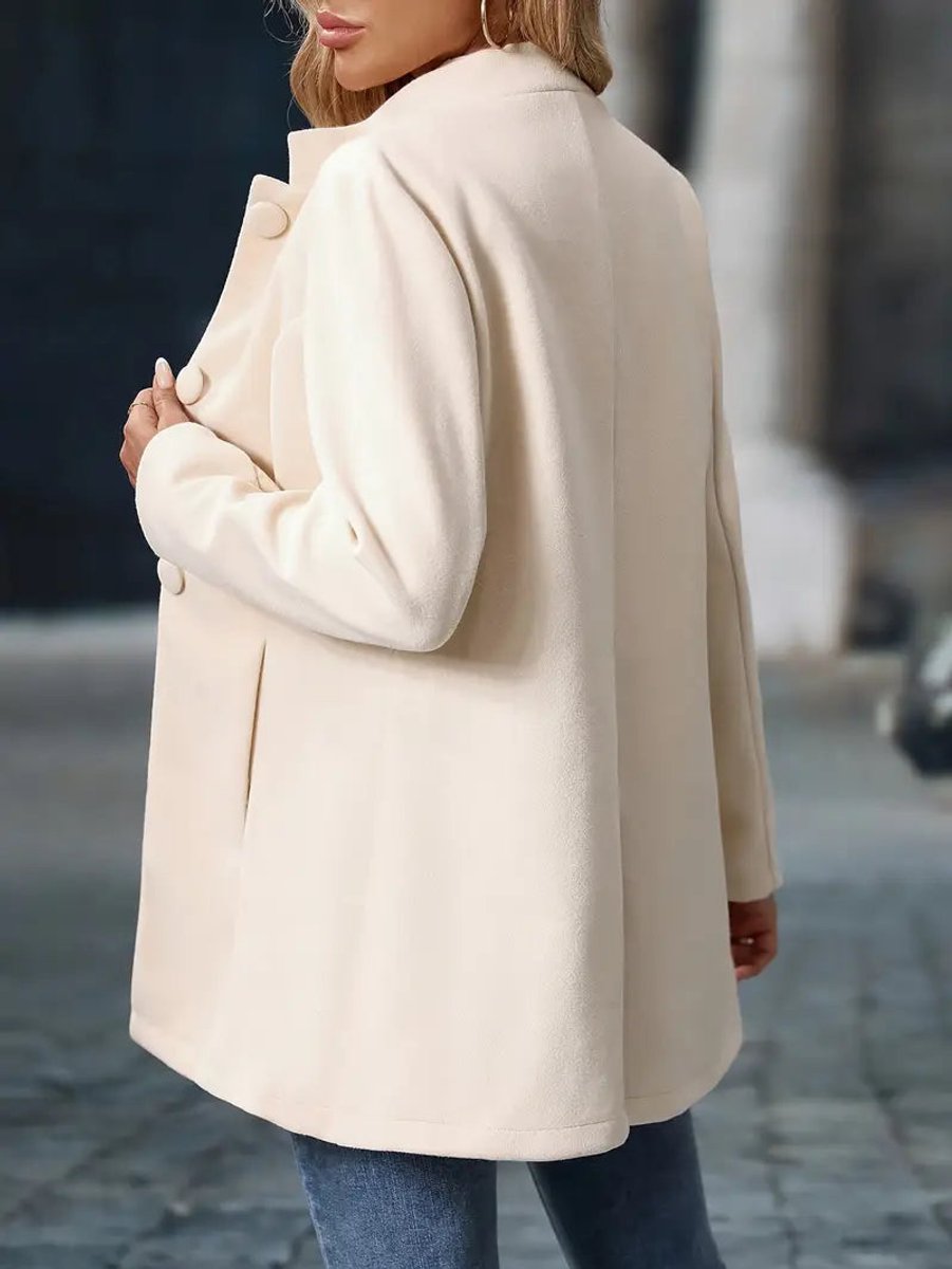 Women's Elegant Stand-Collar Long Blazer
