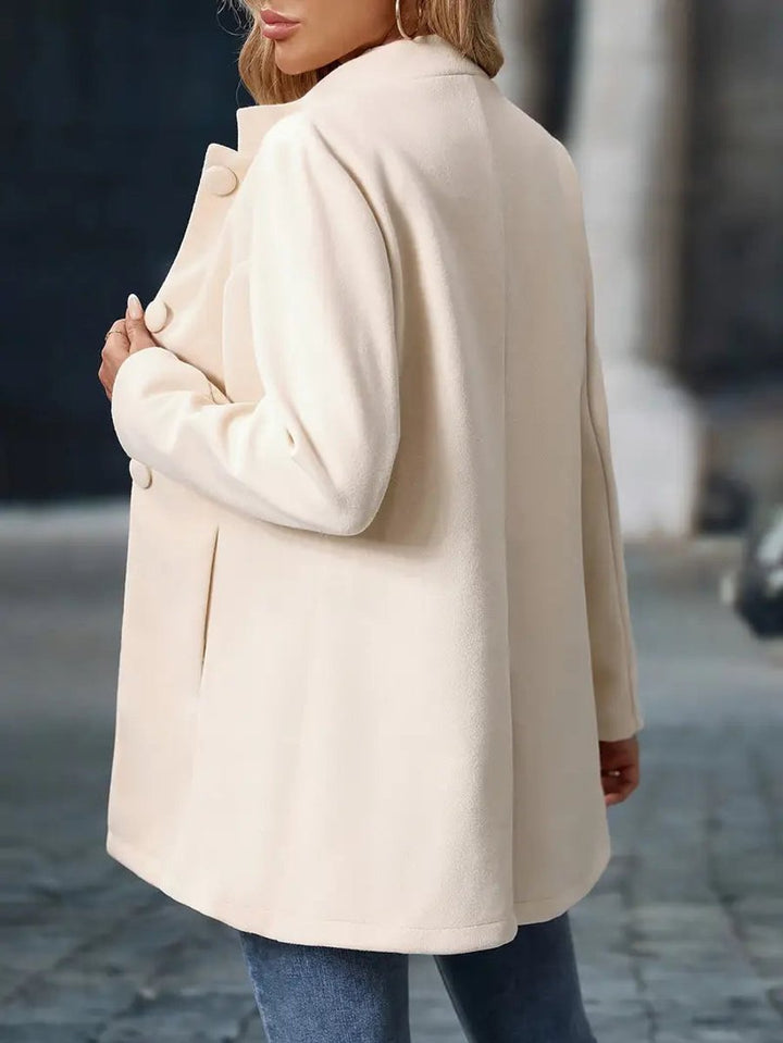 Women's Elegant Stand-Collar Long Blazer