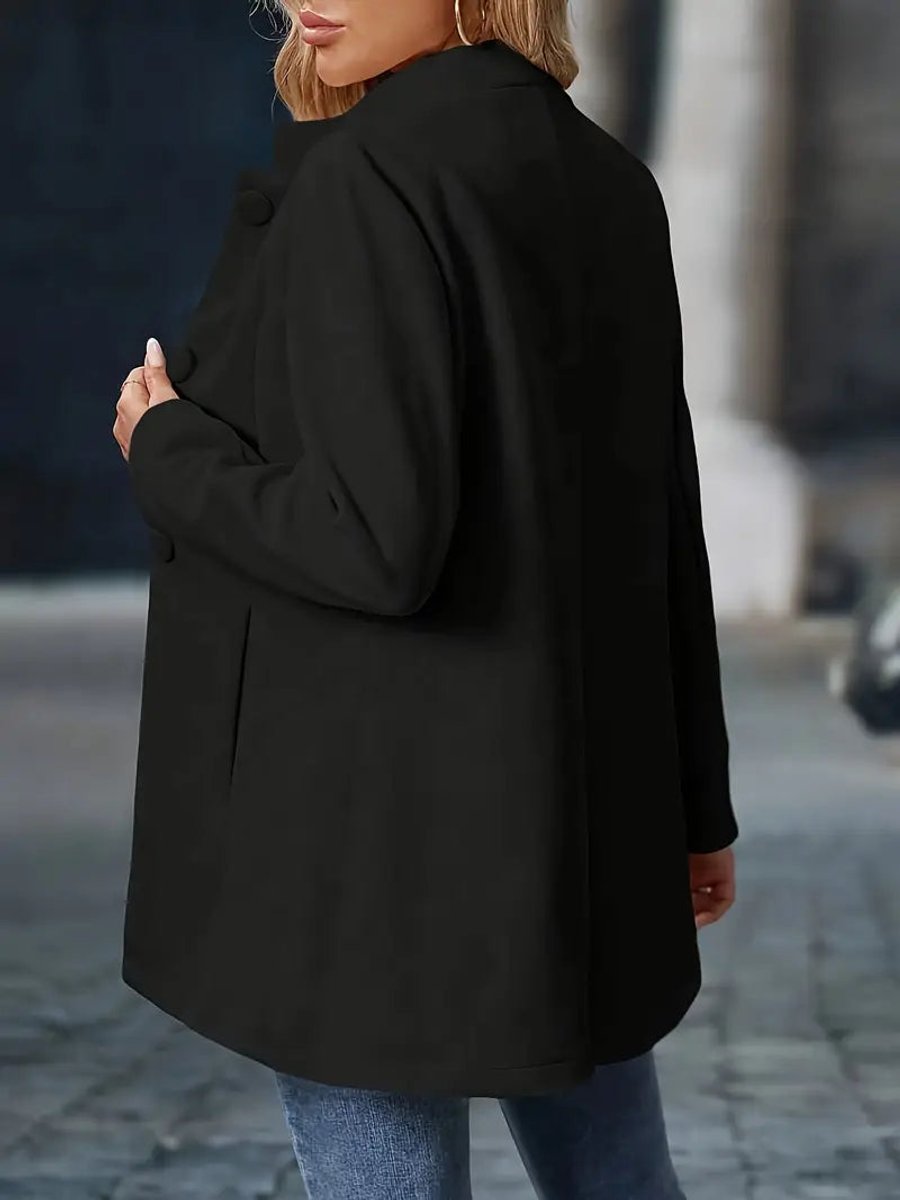 Women's Elegant Stand-Collar Long Blazer