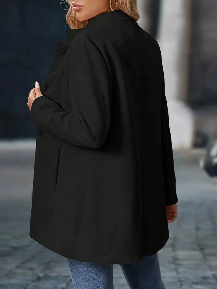 Women's Elegant Stand-Collar Long Blazer